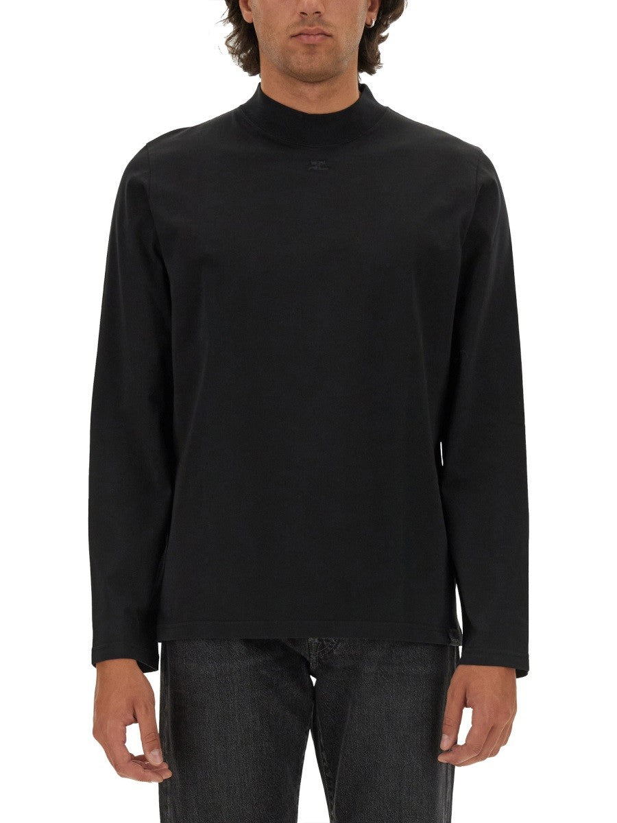 COURREGES T-SHIRT WITH LOGO