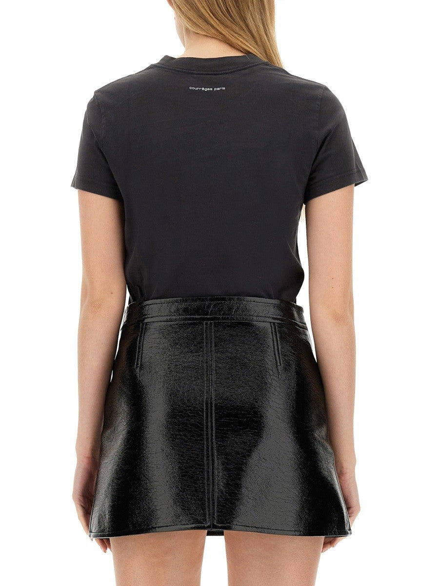 COURREGES T-SHIRT WITH LOGO