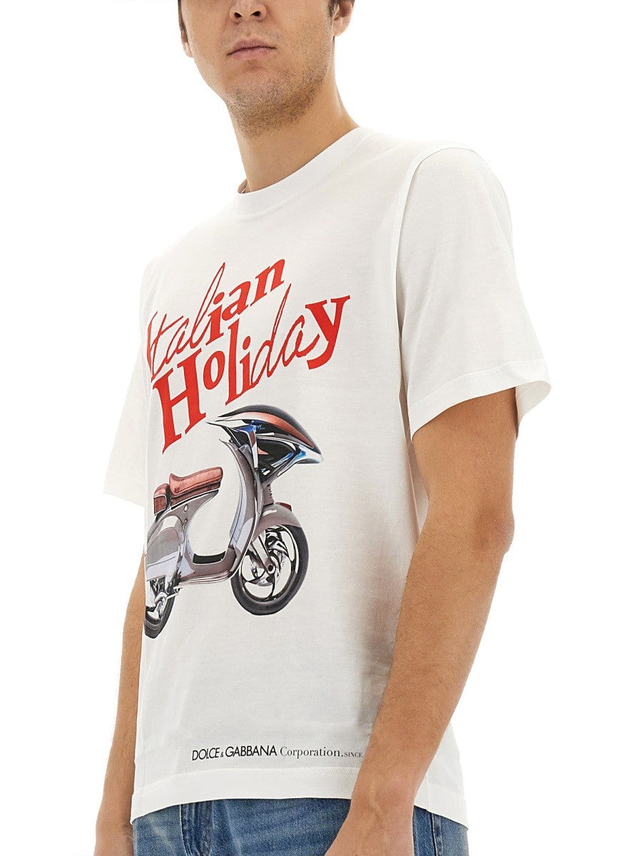 Dolce & Gabbana T-SHIRT WITH "WASP" PRINT