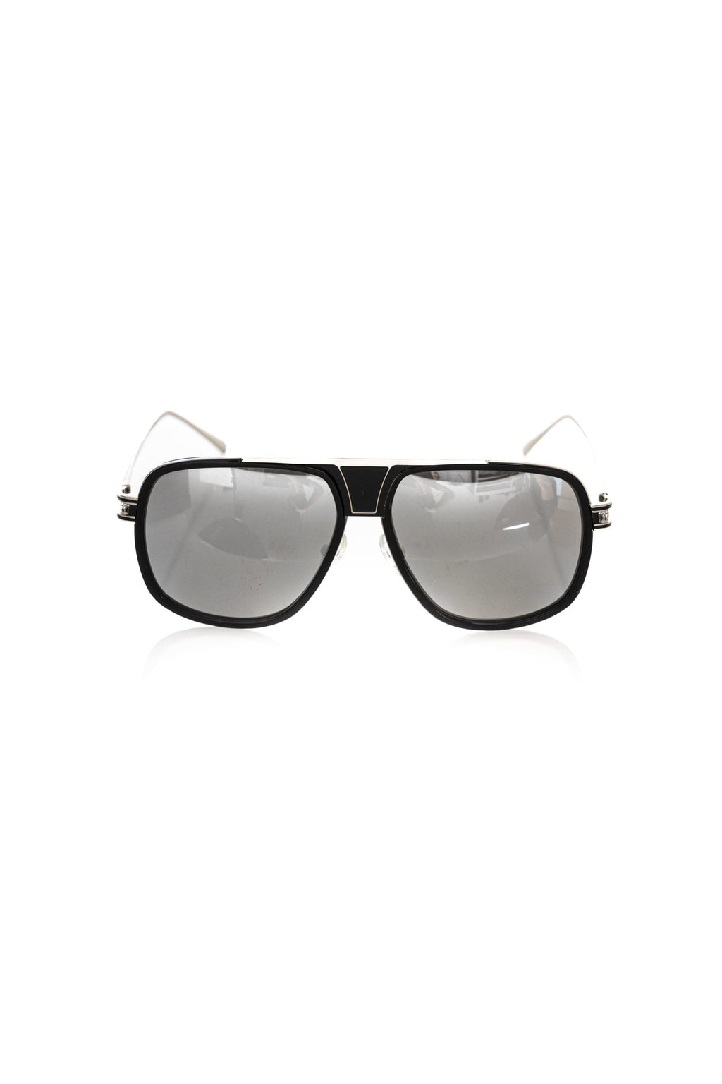 Stylish collection of designer sunglasses for men featuring sleek black frames and gray lenses