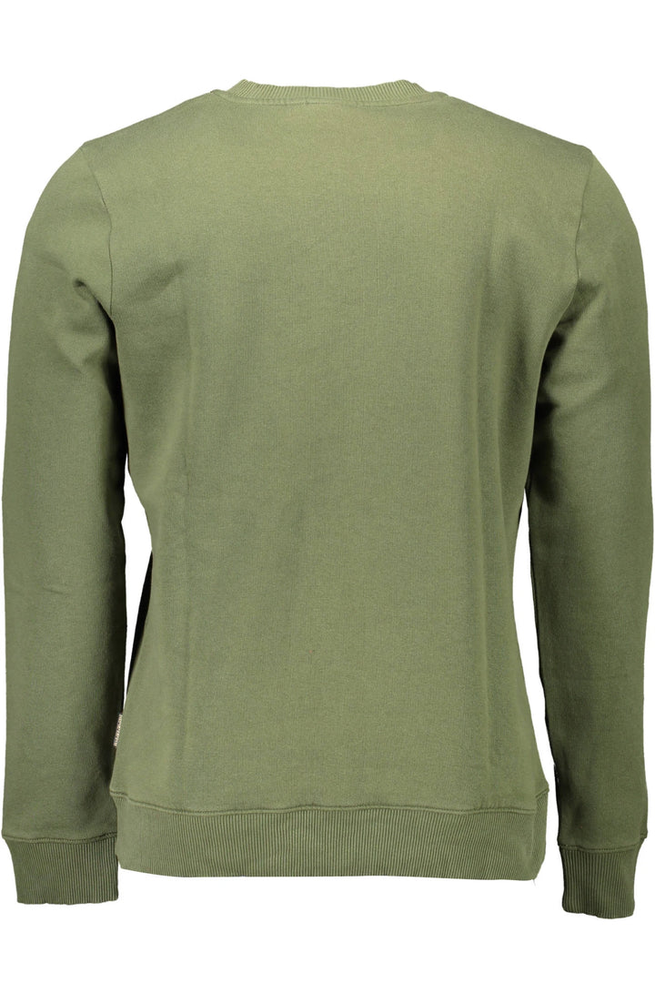 NAPAPIJRI GREEN MEN&#39;S ZIPLESS SWEATSHIRT