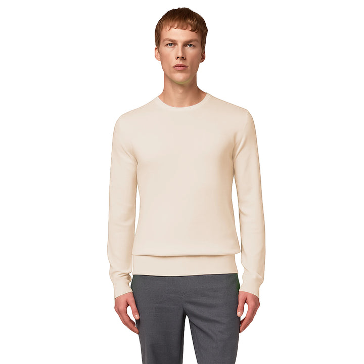 Alpha Studio Sweaters Beige Man