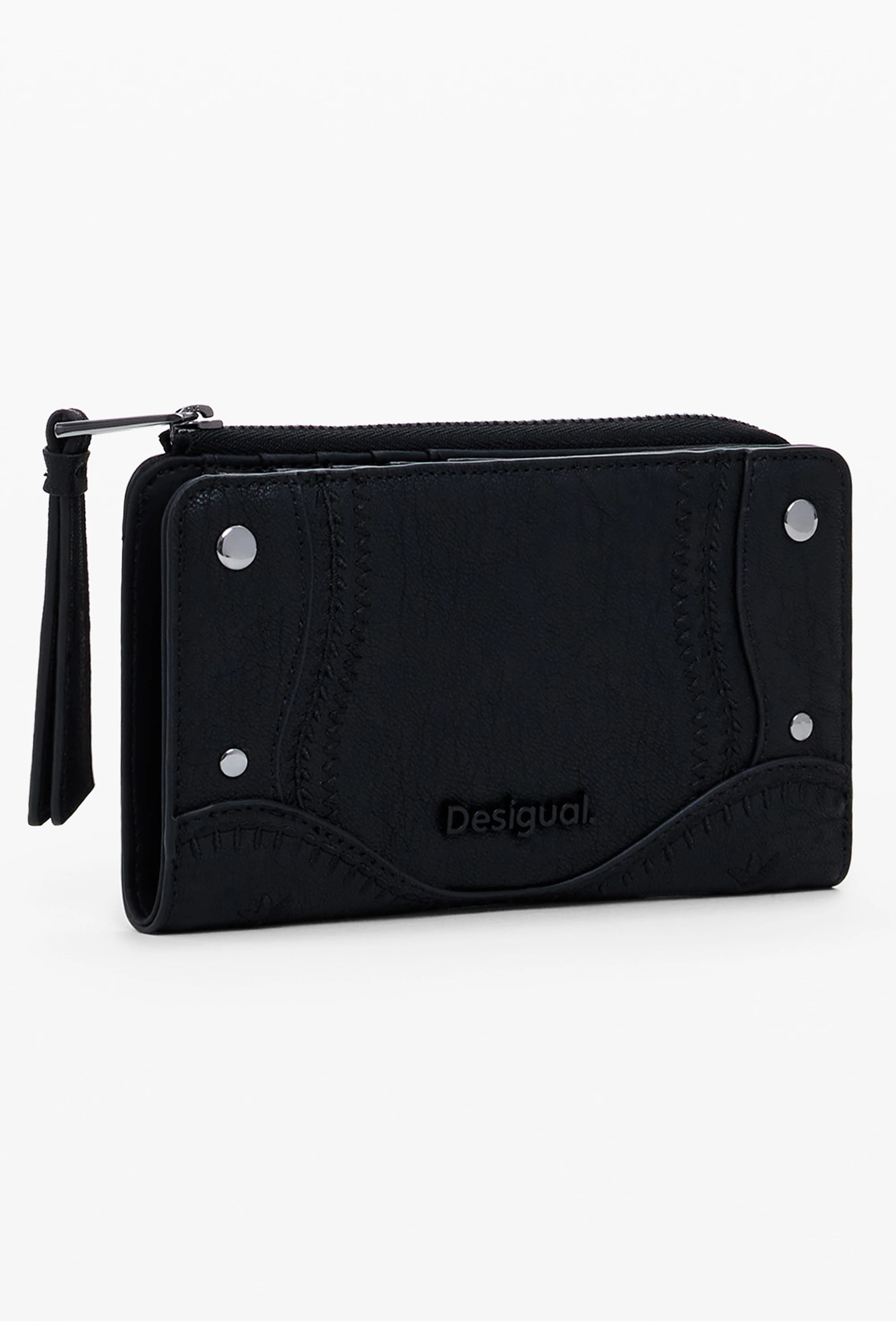 DESIGUAL WOMEN&#39;S BLACK WALLET
