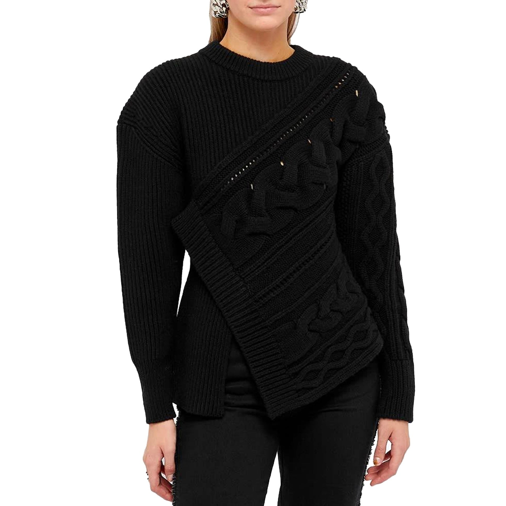 Alexander McQueen Asymmetric Wool Jumper – Siebentaschen
