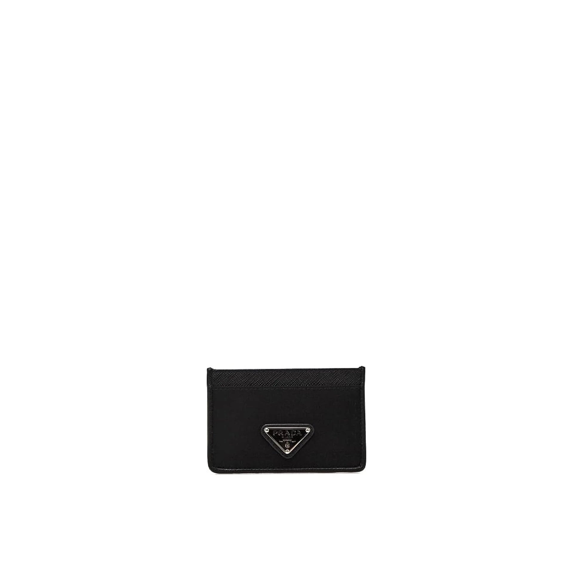 Prada Nylon And Leather Card Holder