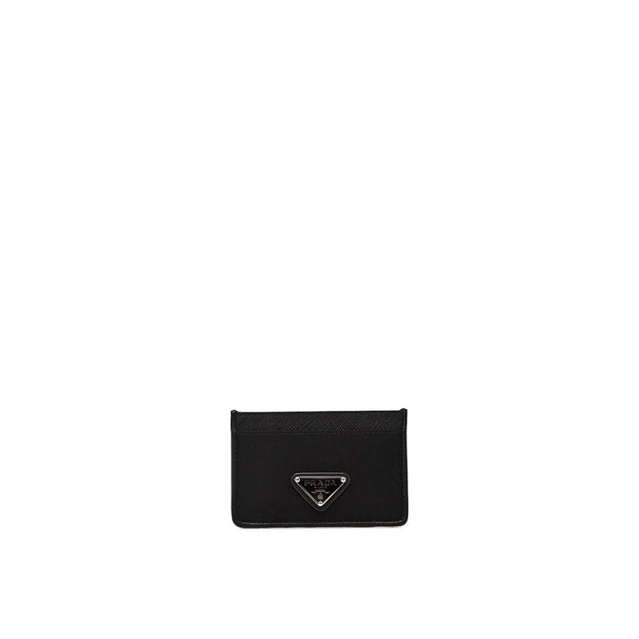 Prada Nylon And Leather Card Holder