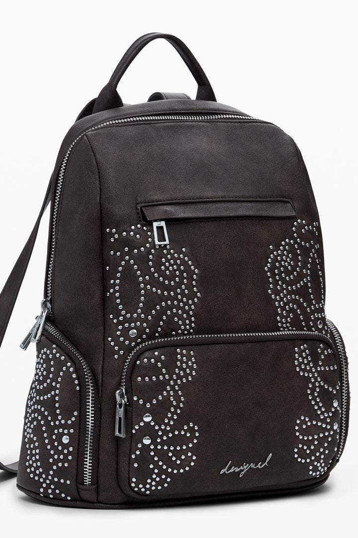DESIGUAL WOMEN&#39;S BROWN BACKPACK