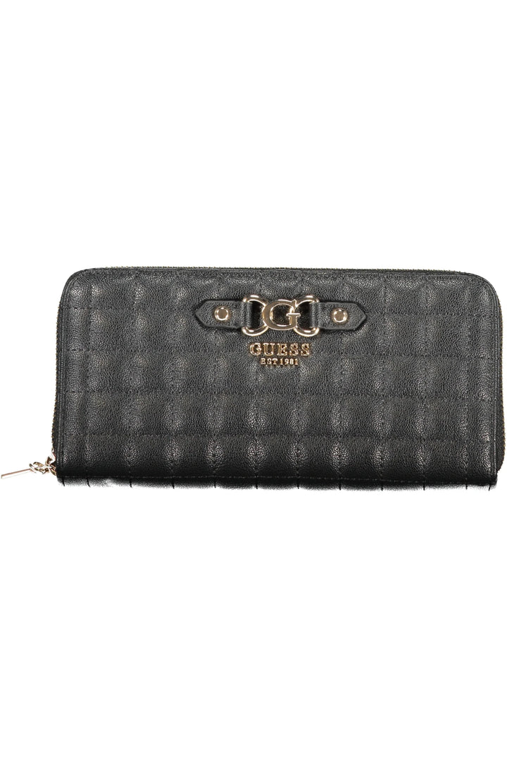 GUESS JEANS WOMEN&#39;S BLACK WALLET