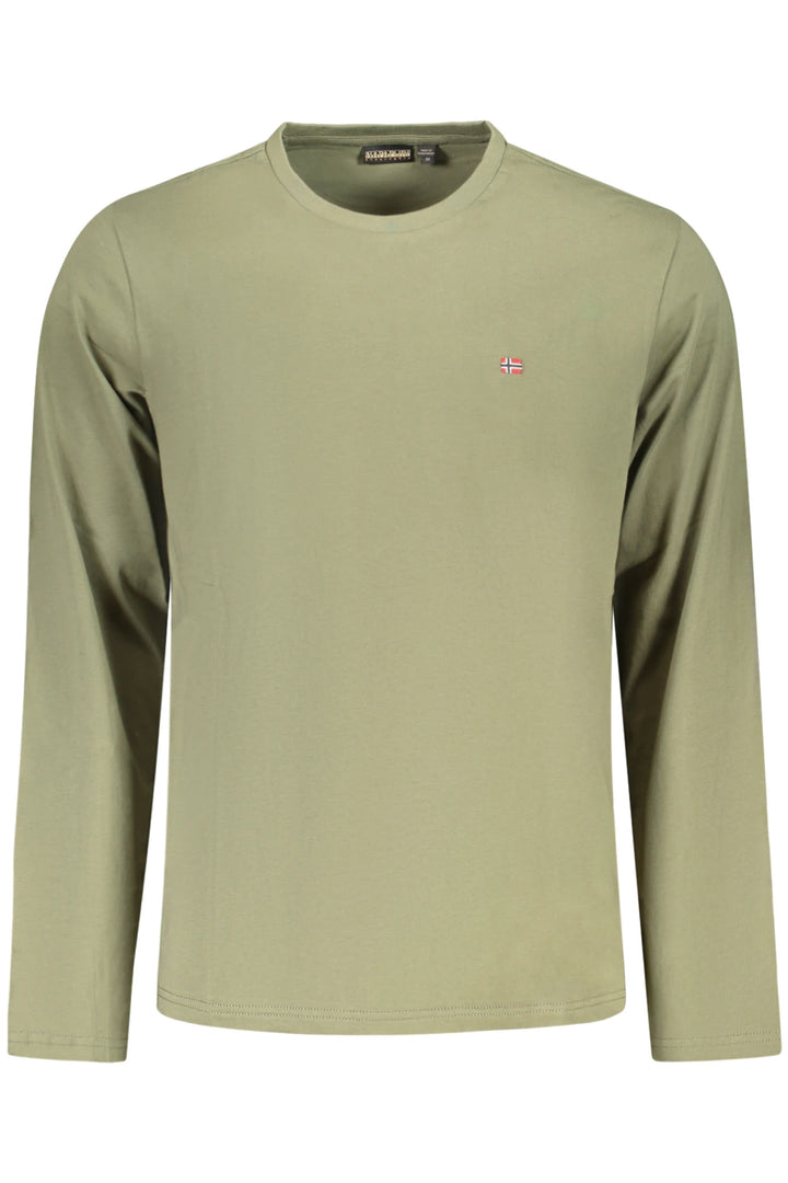NAPAPIJRI MEN&#39;S LONG-SLEEVED T-SHIRT GREEN