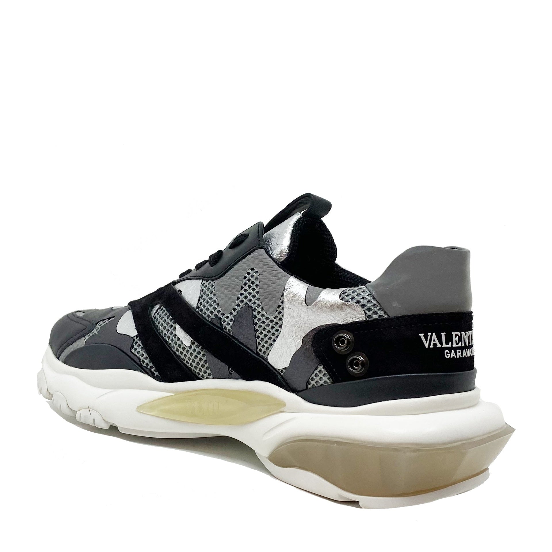 Valentino Bounce Leather Sneakers
