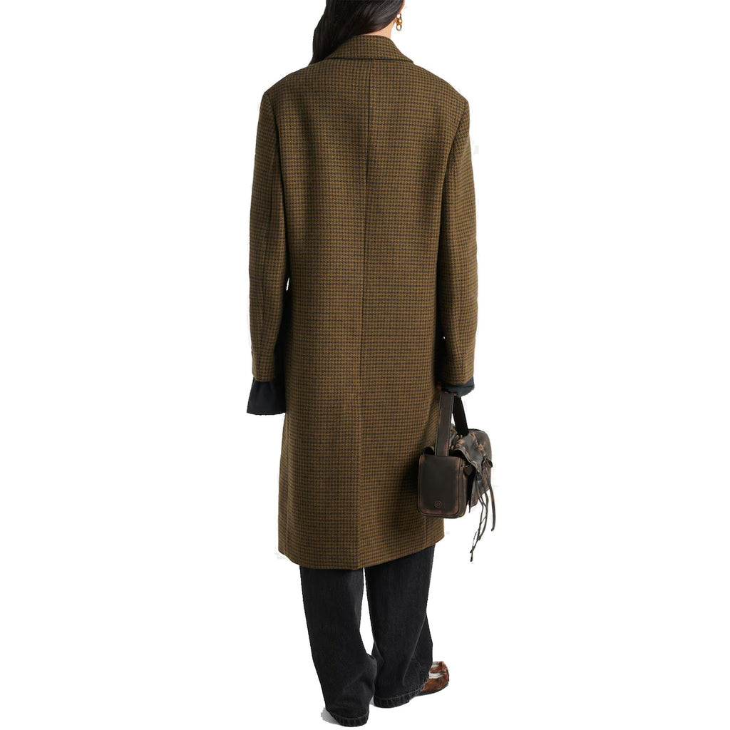 Acne Studios Checked Double-Breasted Wool Blend Coat – Siebentaschen