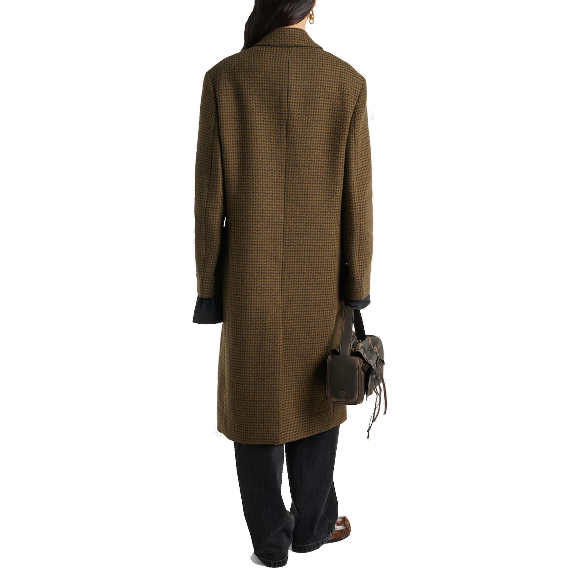 Acne Studios Checked Double-Breasted Wool Blend Coat – Siebentaschen
