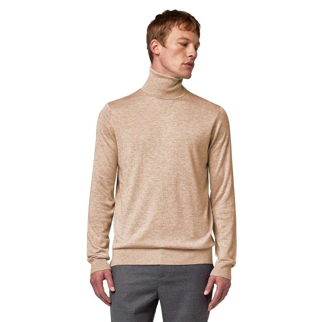 Alpha Studio Sweaters Camel Man