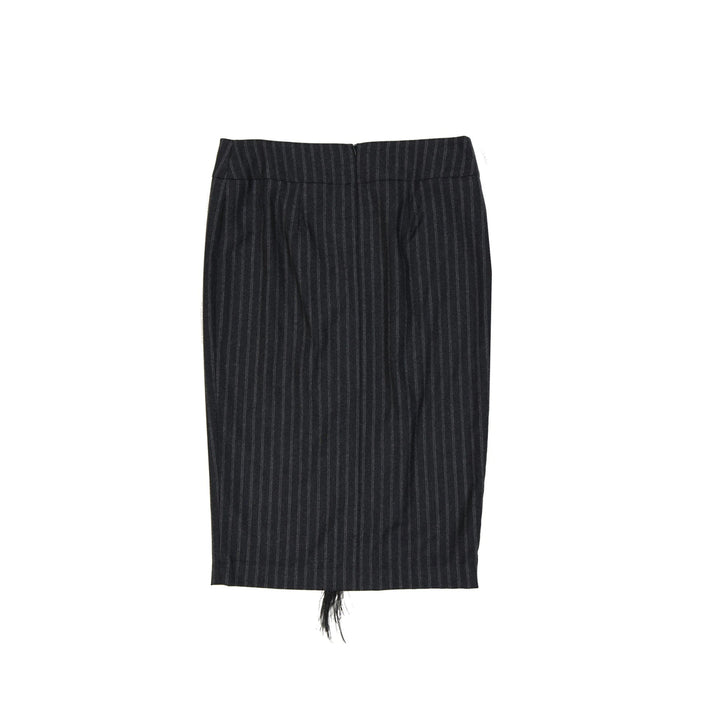 Brunello Cucinelli Wool Striped Skirt
