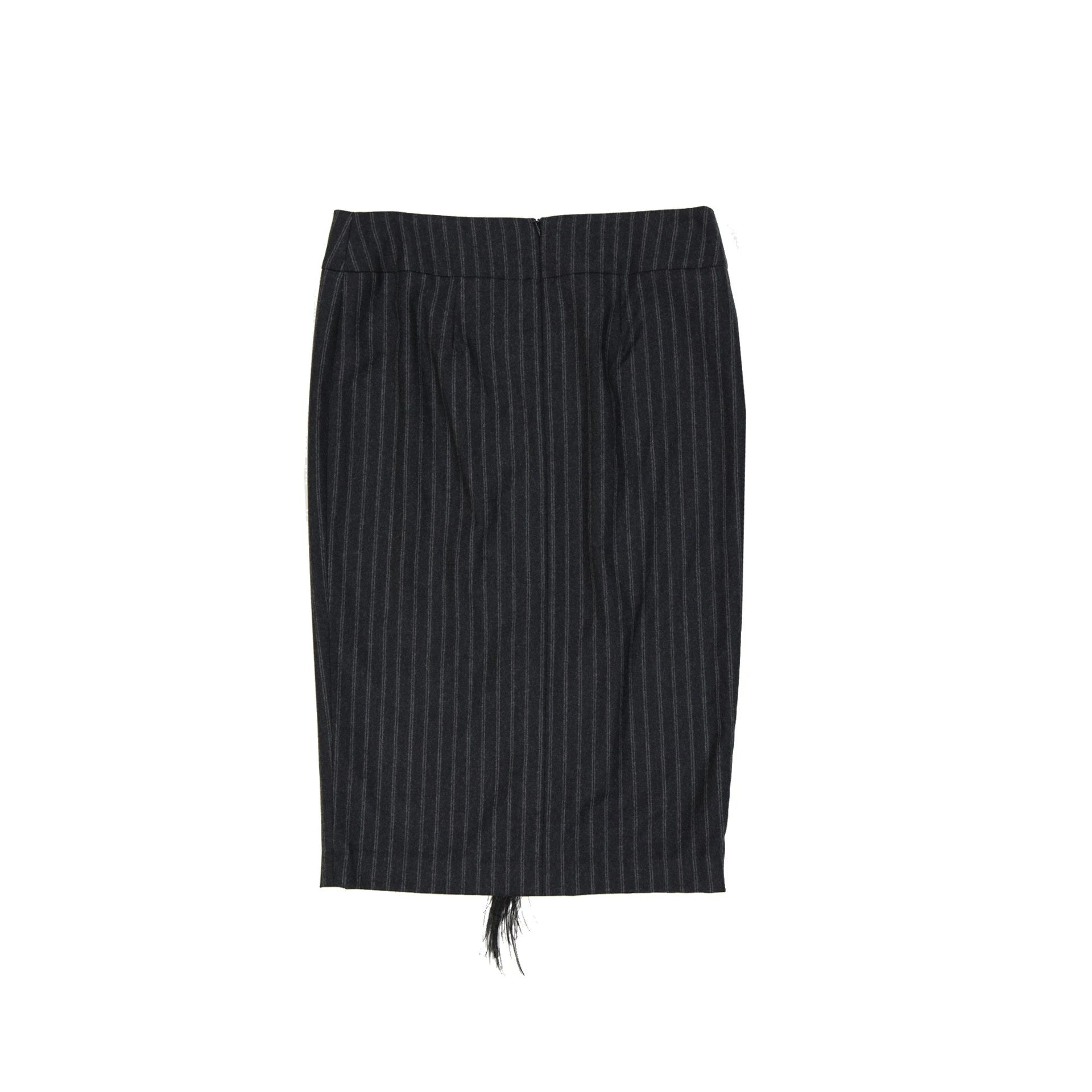 Brunello Cucinelli Wool Striped Skirt