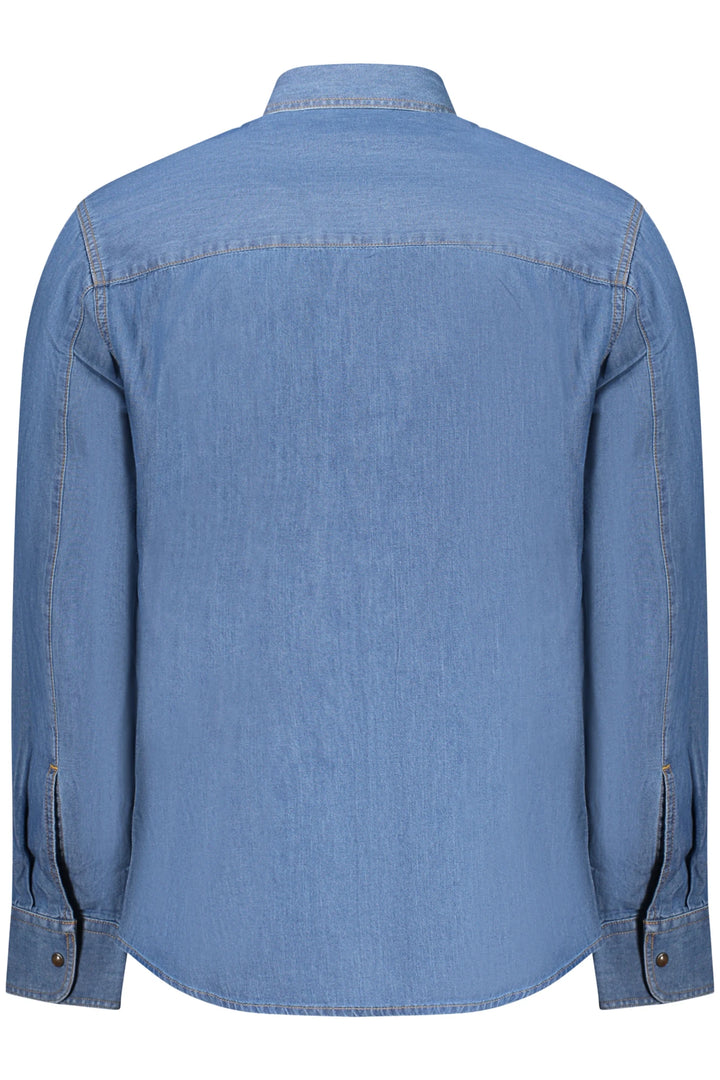 US GRAND MEN S BLUE LONG-SLEEVED SHIRT