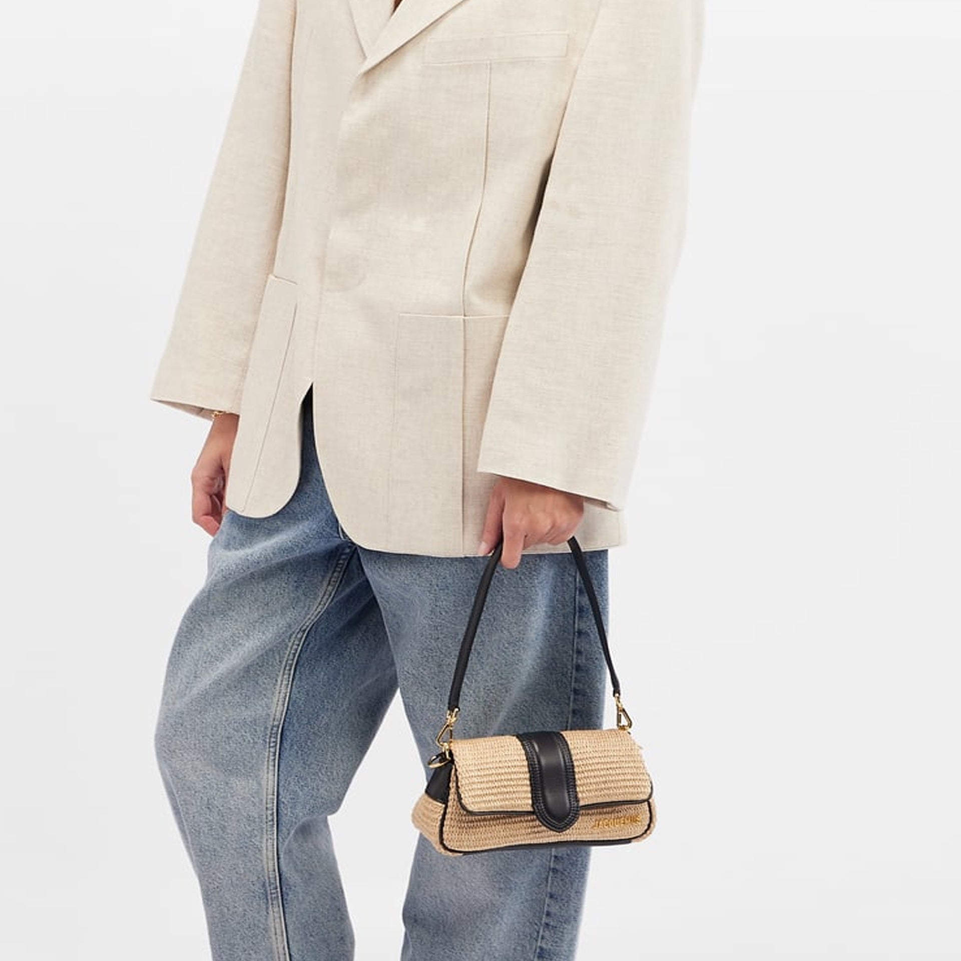 Jacquemus Le Petit Bambimou Raffia Bag