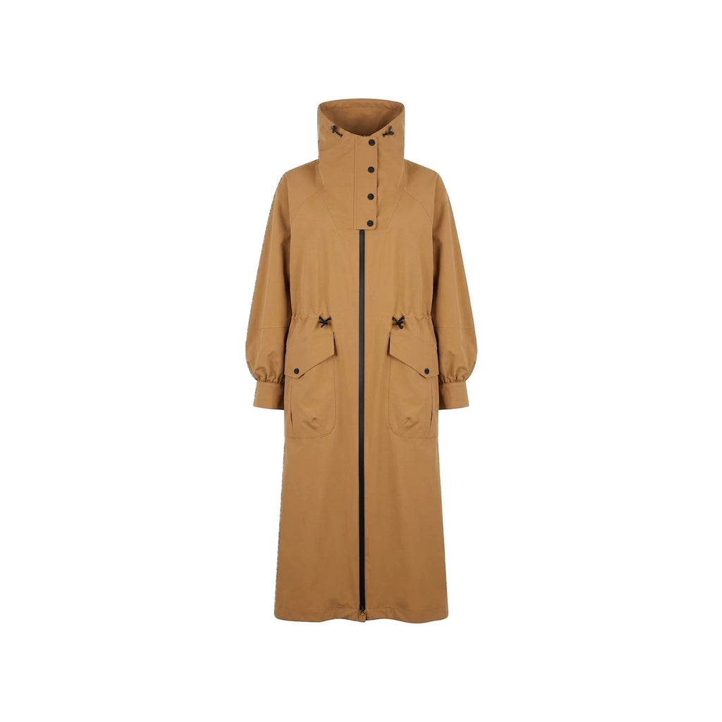 Herno Long Funnel-Neck Trench Coat