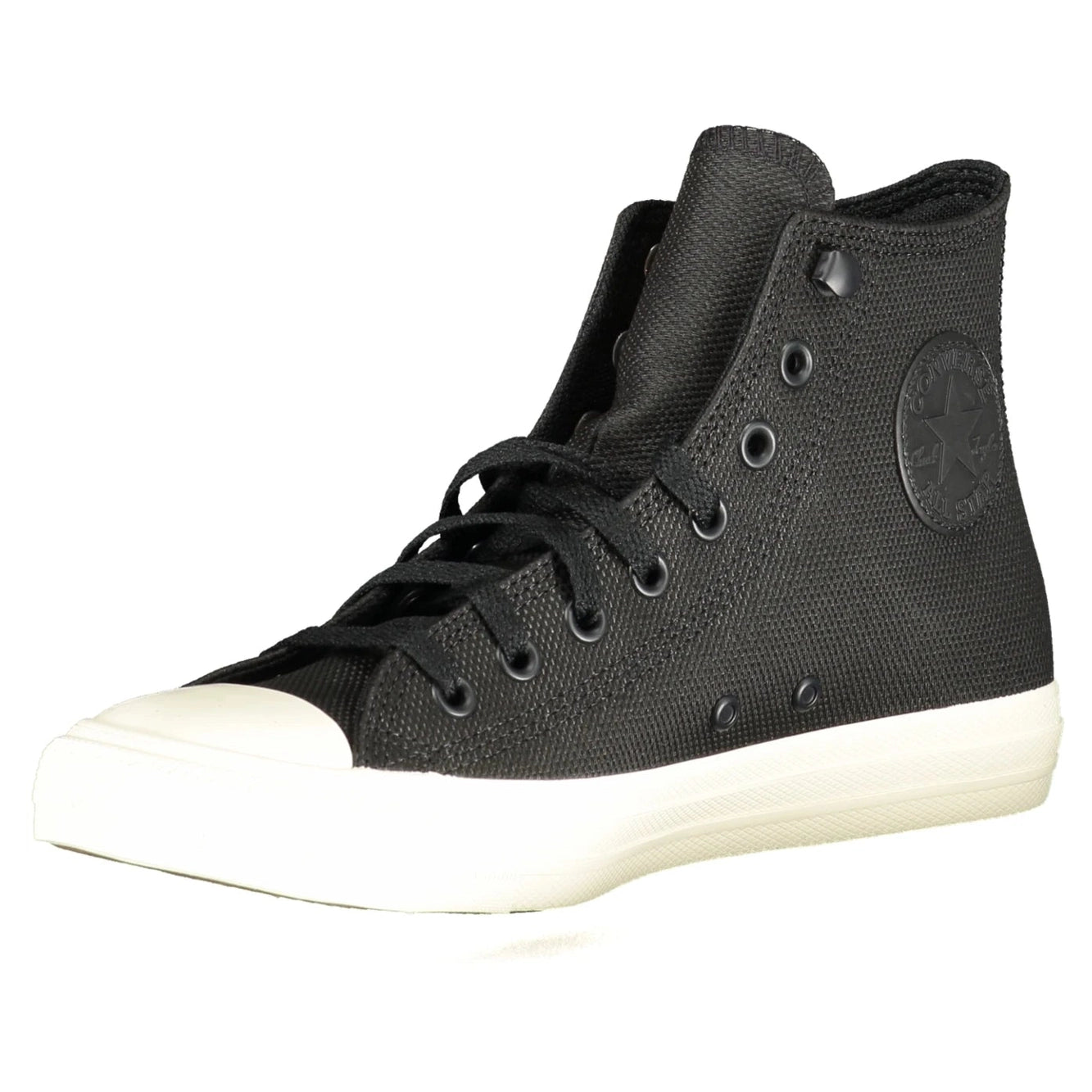 Unisex High-Top Black Sports Shoes with Laces