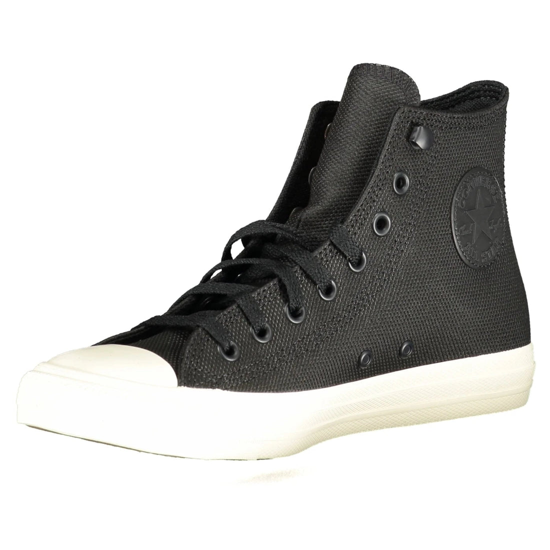Unisex High-Top Black Sports Shoes with Laces