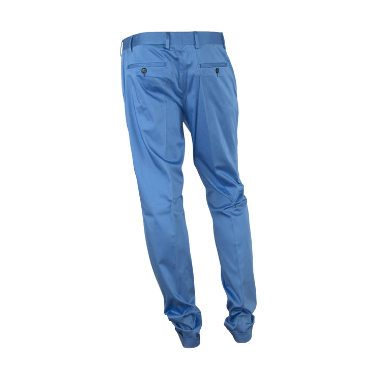 100% Milano Trousers Light Blue Man