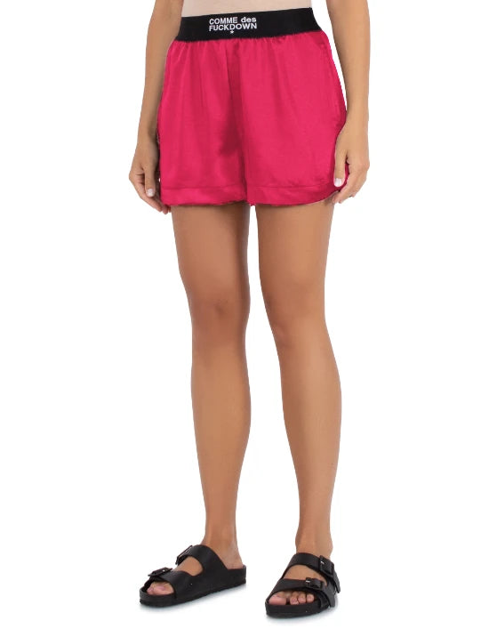 Comme Des Fuckdown shorts Fuchsia Woman