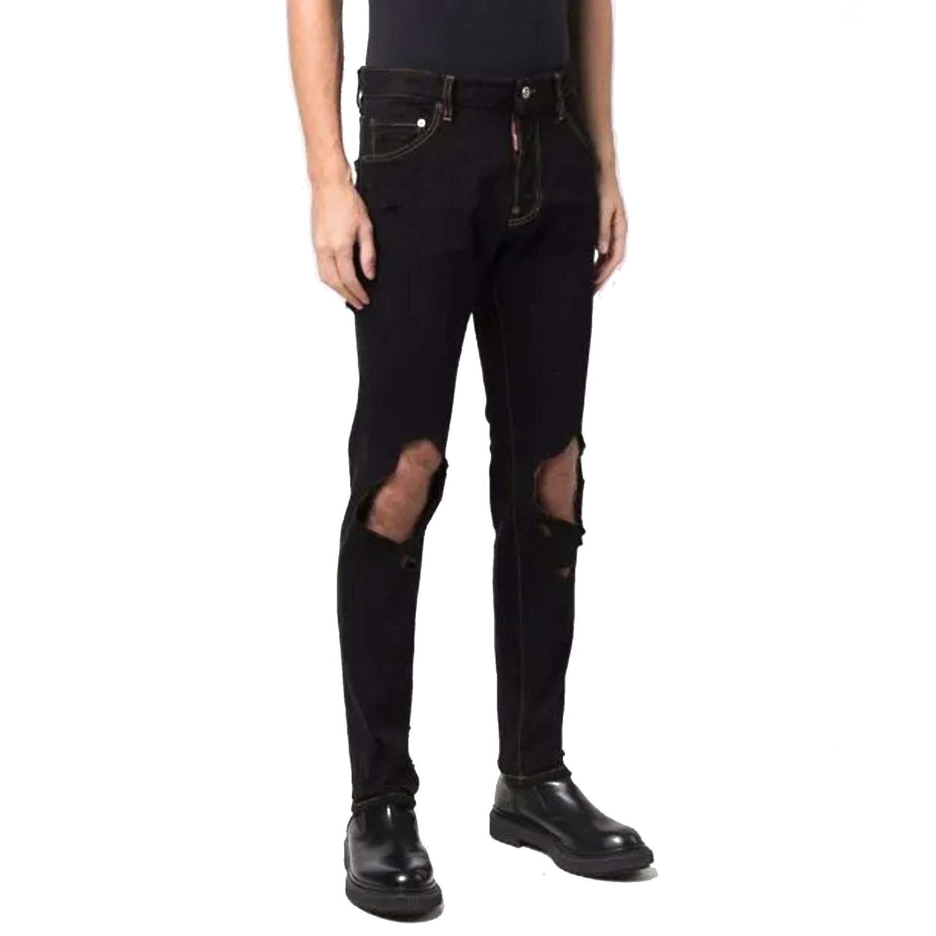 Dsquared2 Cotton Denim Jeans - MEN CLOTHING - DSQUARED2 - Tluxy New