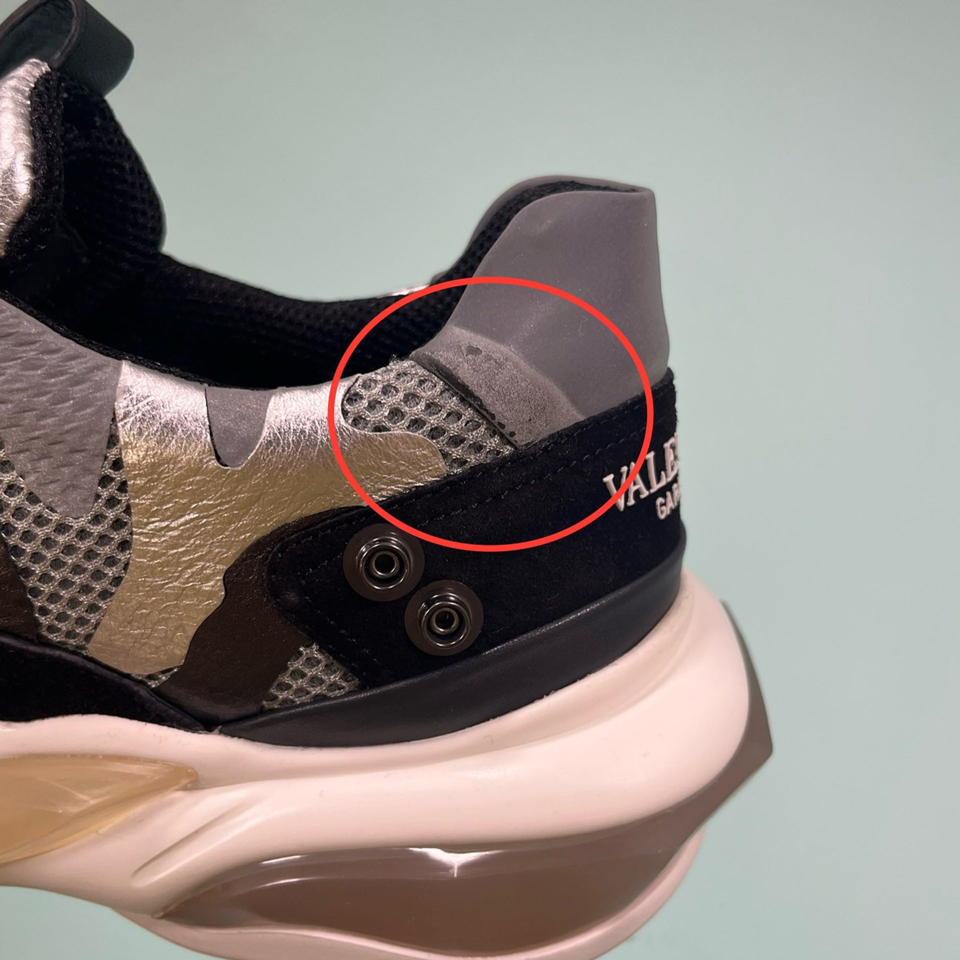 Valentino Bounce Leather Sneakers