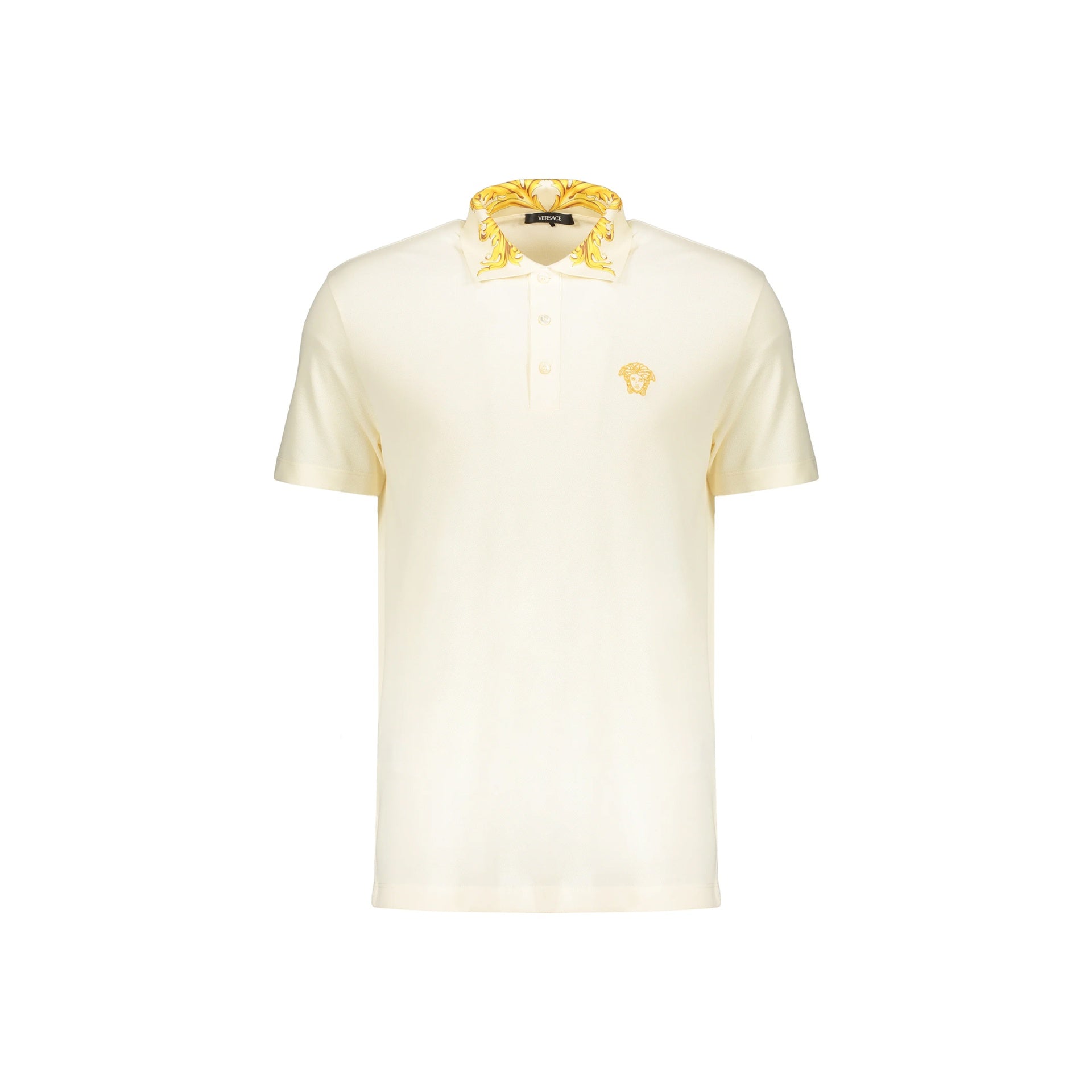 Versace Contrast Collar Polo