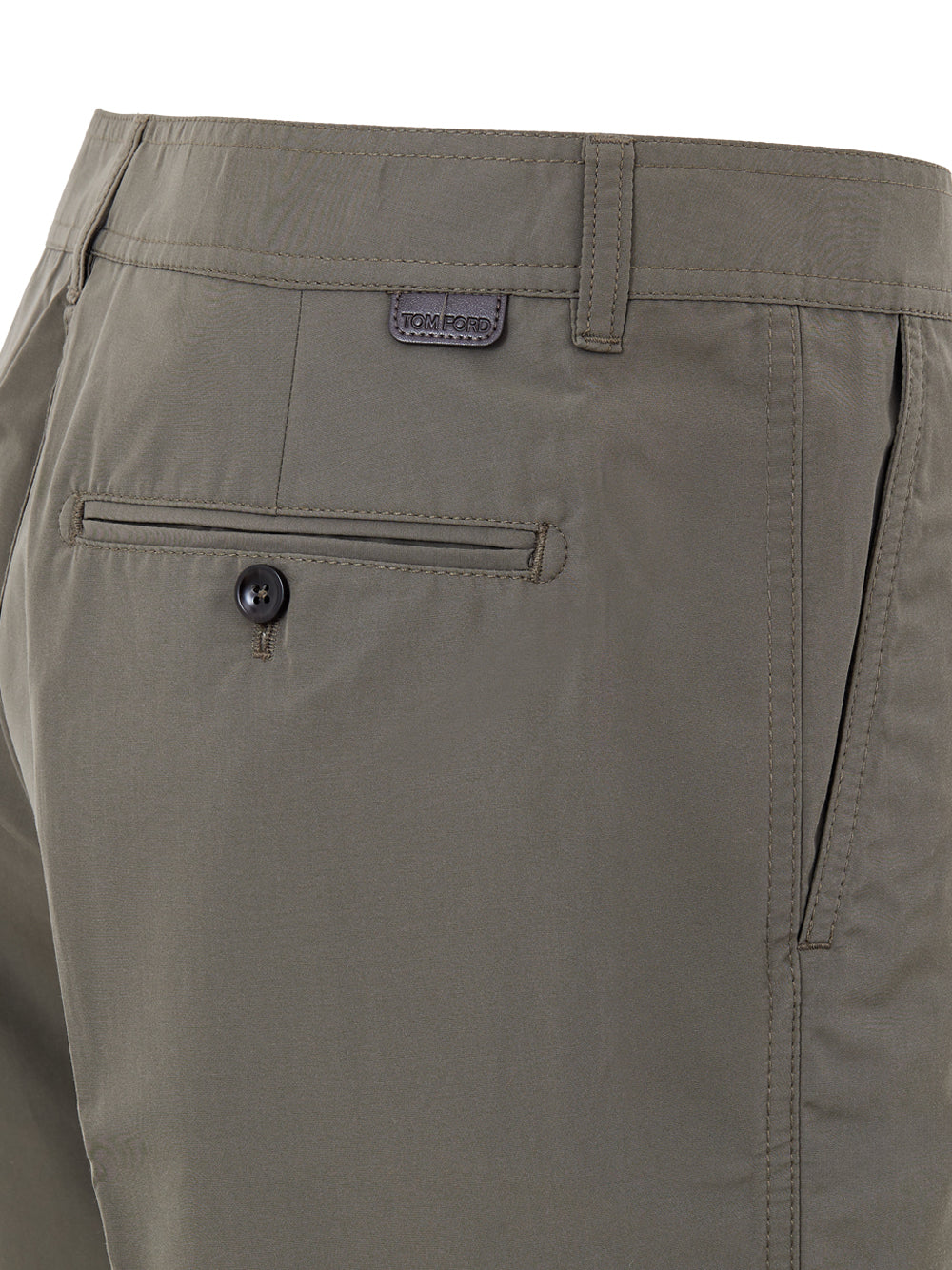 Tom Ford Khaki Technical Fabric Bermuda Shorts – Men Verde kaki – Siebentaschen