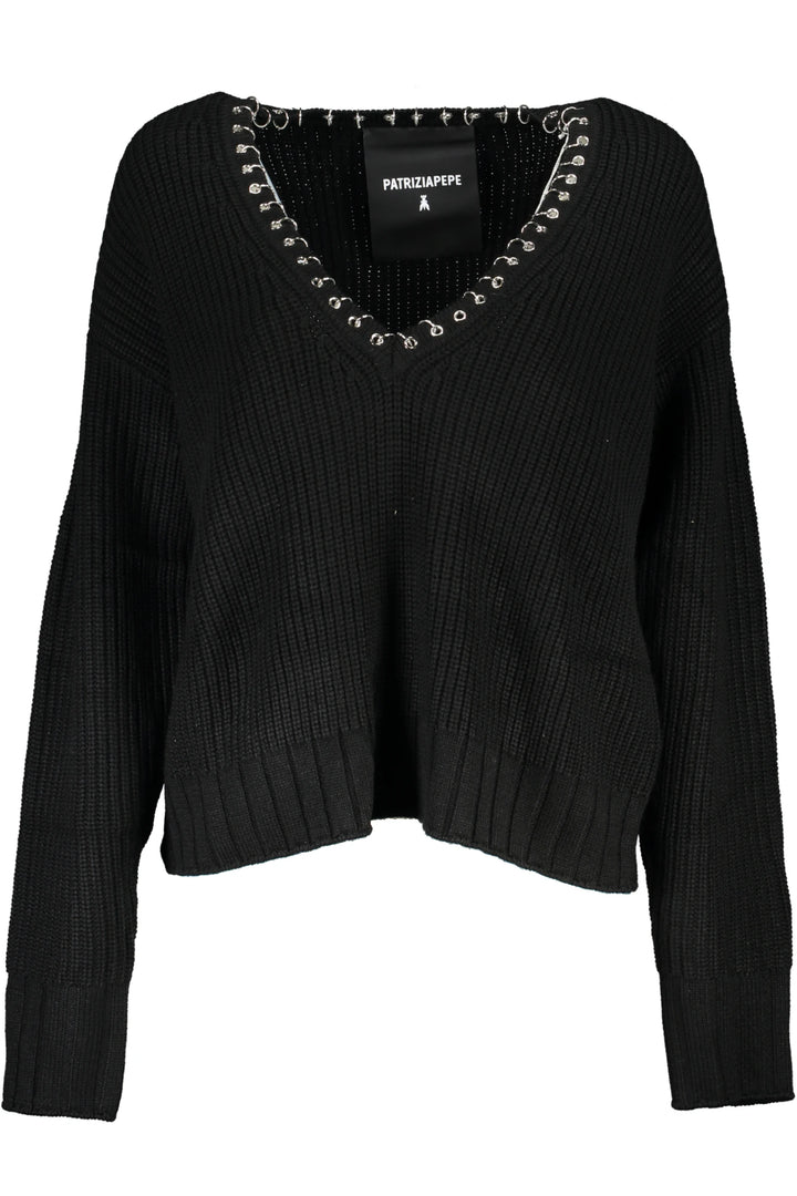 PATRIZIA PEPE WOMEN&#39;S BLACK SWEATER