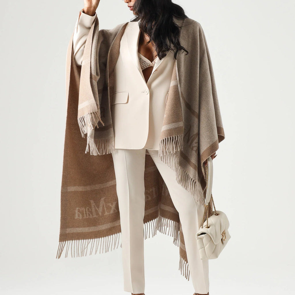 Max Mara Studio Pirania Wool Cape