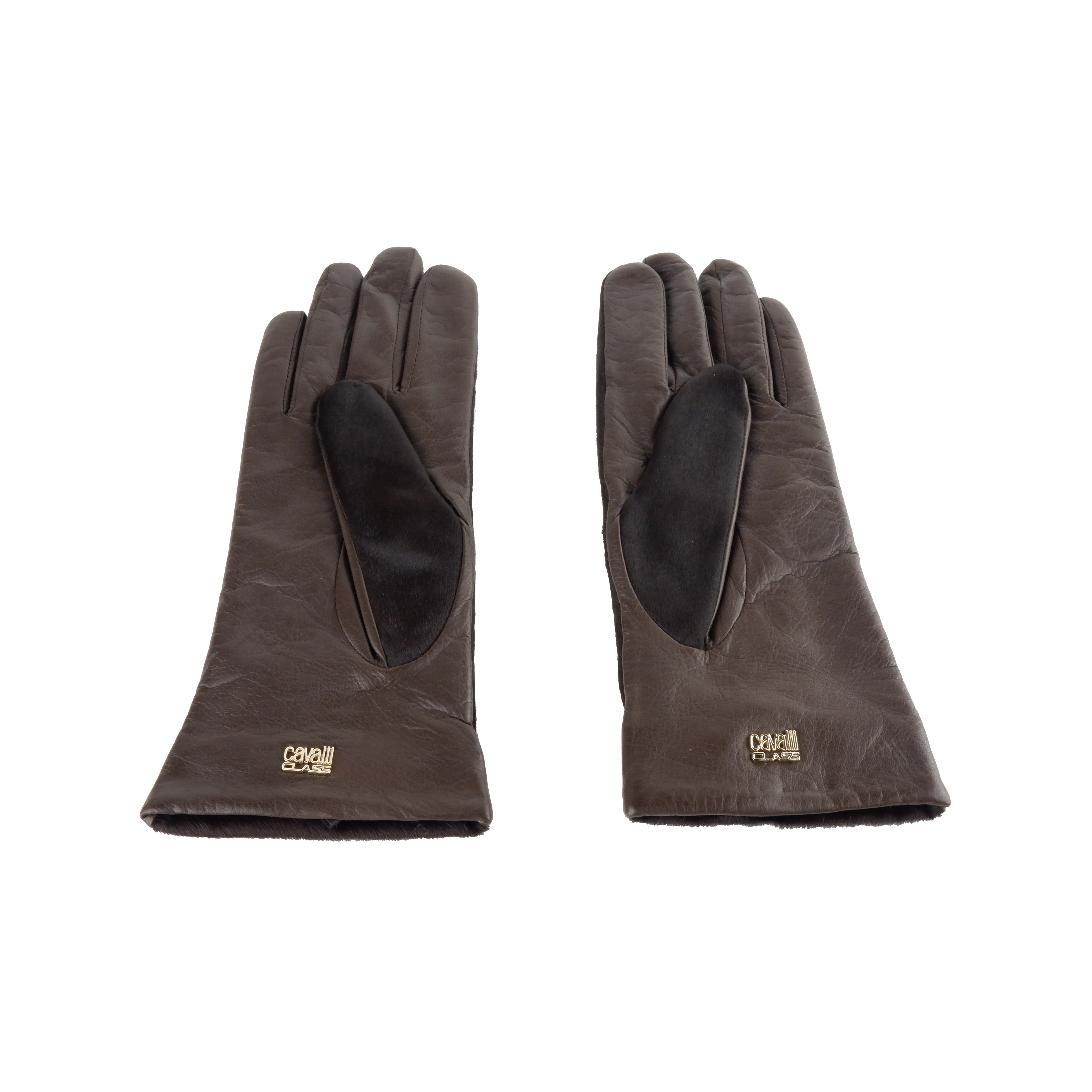Cavalli Class Gloves Brown Woman