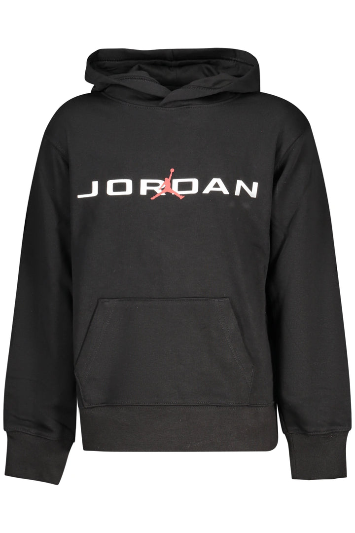 JORDAN KIDS  BLACK ZIP-UP SWEATSHIRT
