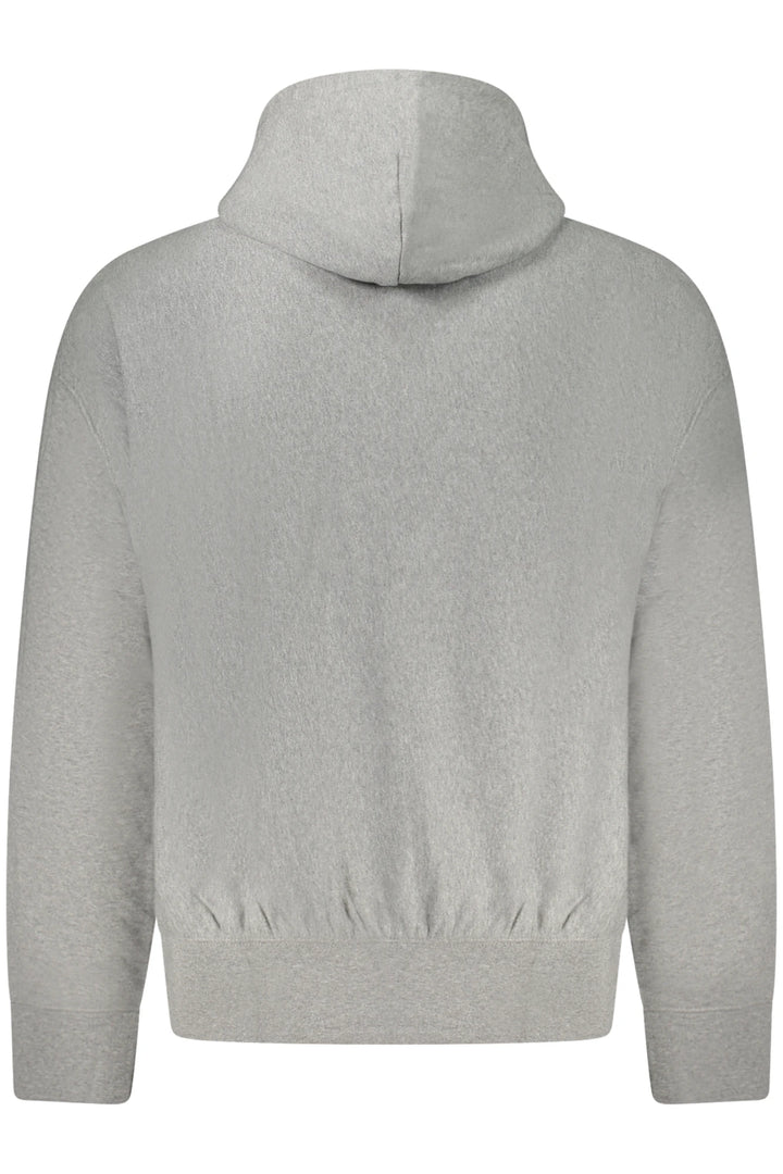 CALVIN KLEIN MEN&#39;S GRAY ZIP-UP SWEATSHIRT