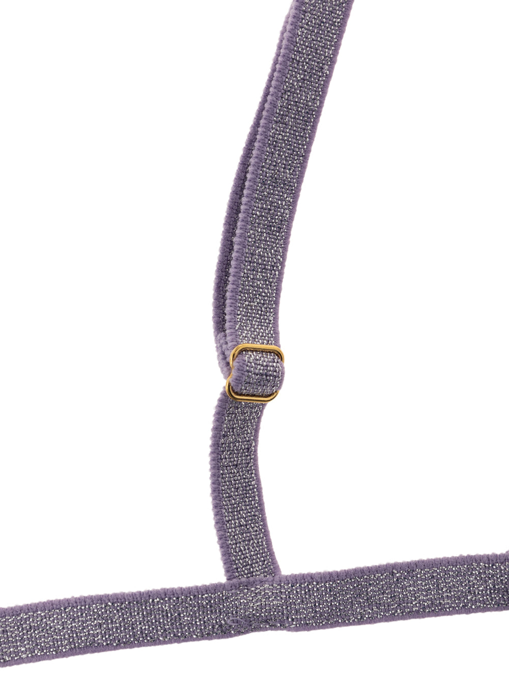 Tom Ford Purple Lurex Eco-Leather Triangle Bra – Siebentaschen