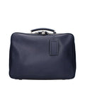 Prada Men Blue Leather Travel Bag
