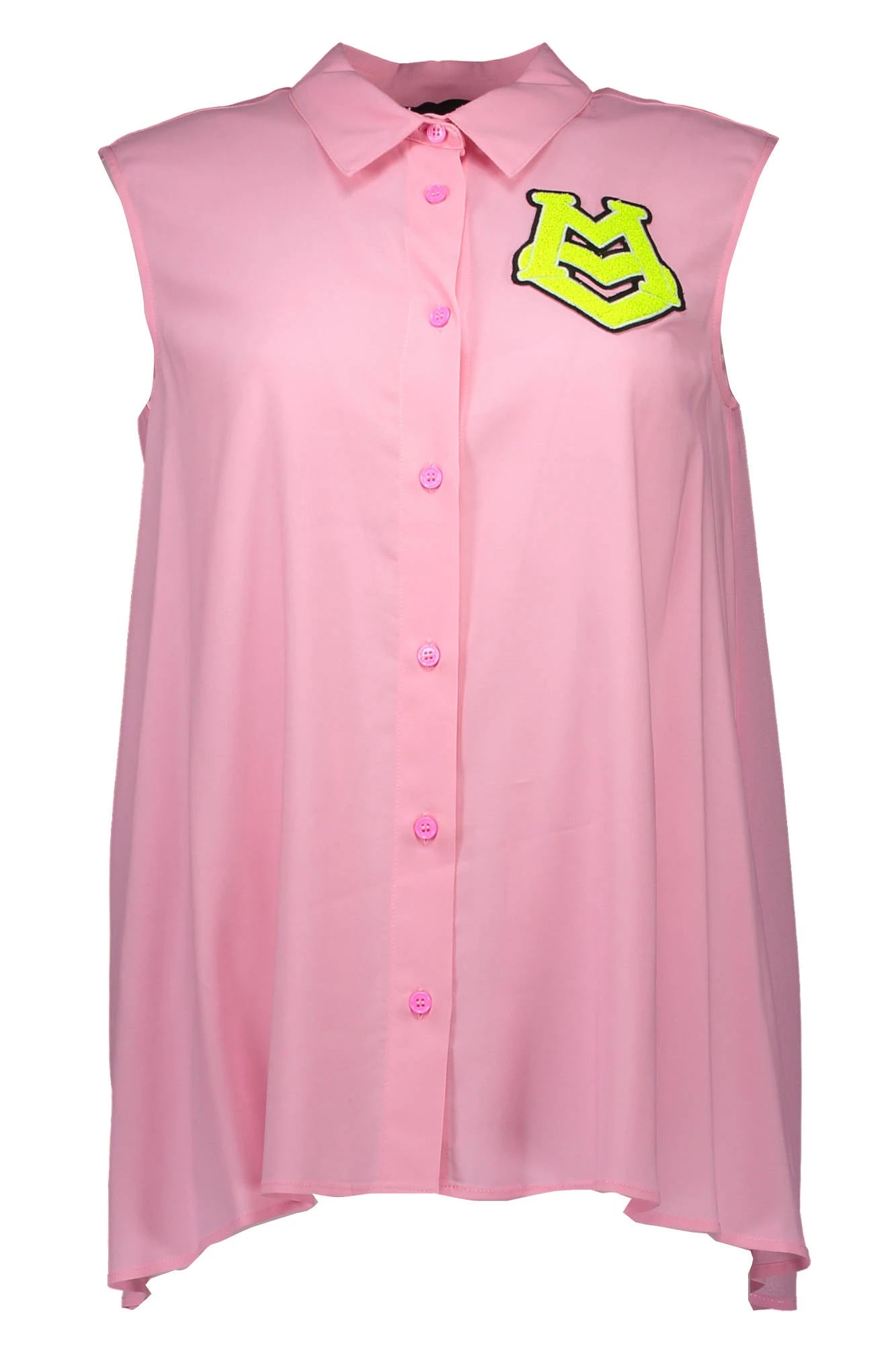 LOVE MOSCHINO SLEEVELESS SHIRT WOMEN PINK