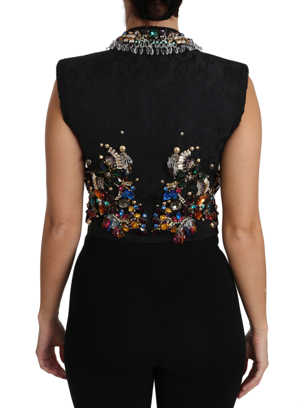 Gilet Dolce &amp; Gabbana Enchanted Sicily orné de cristaux