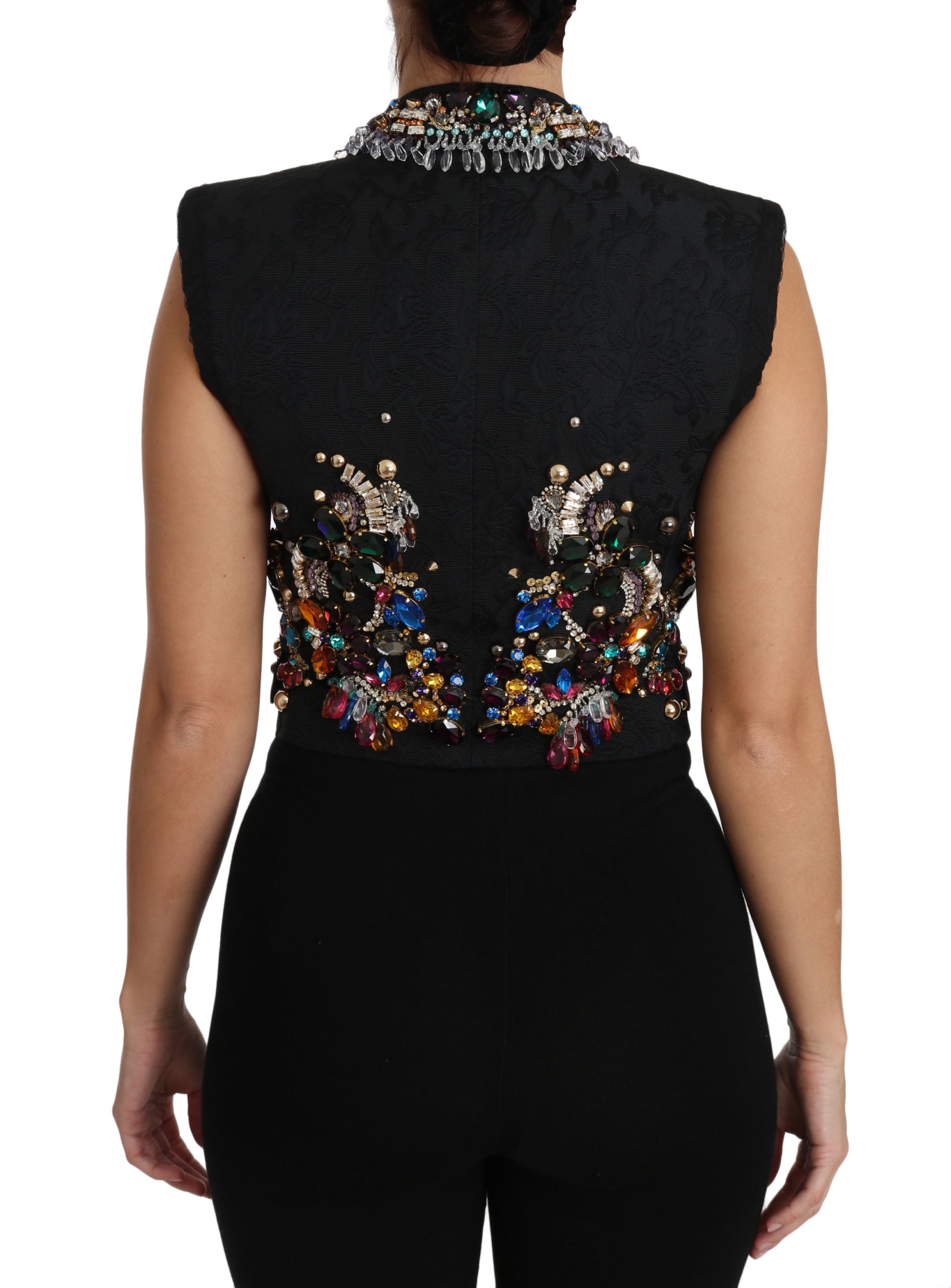 Gilet Dolce &amp; Gabbana Enchanted Sicily orné de cristaux