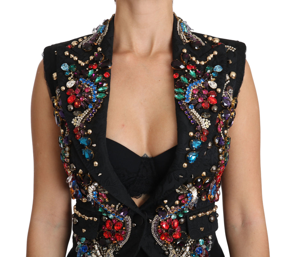 Gilet Dolce &amp; Gabbana Enchanted Sicily orné de cristaux
