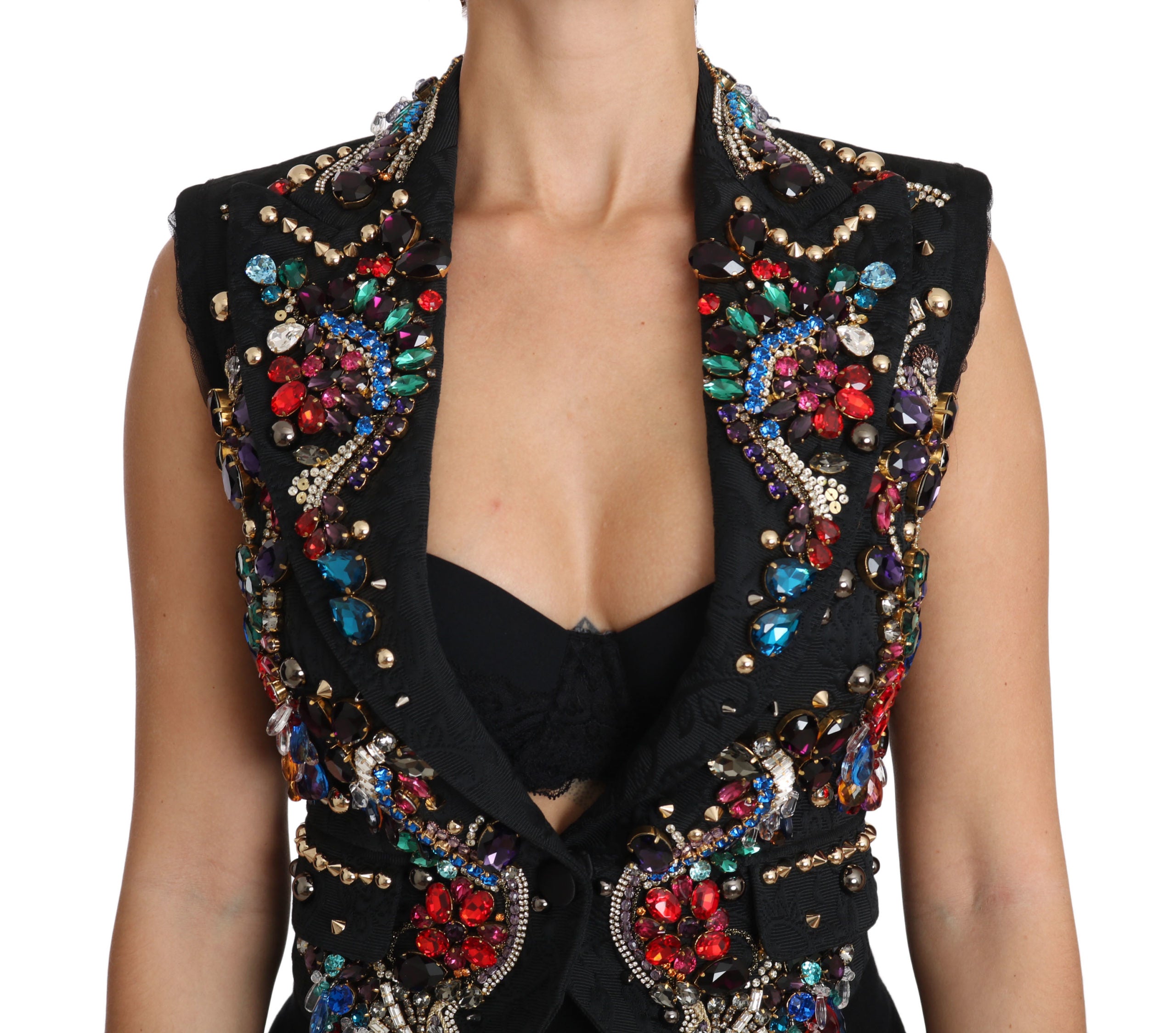 Gilet Dolce &amp; Gabbana Enchanted Sicily orné de cristaux