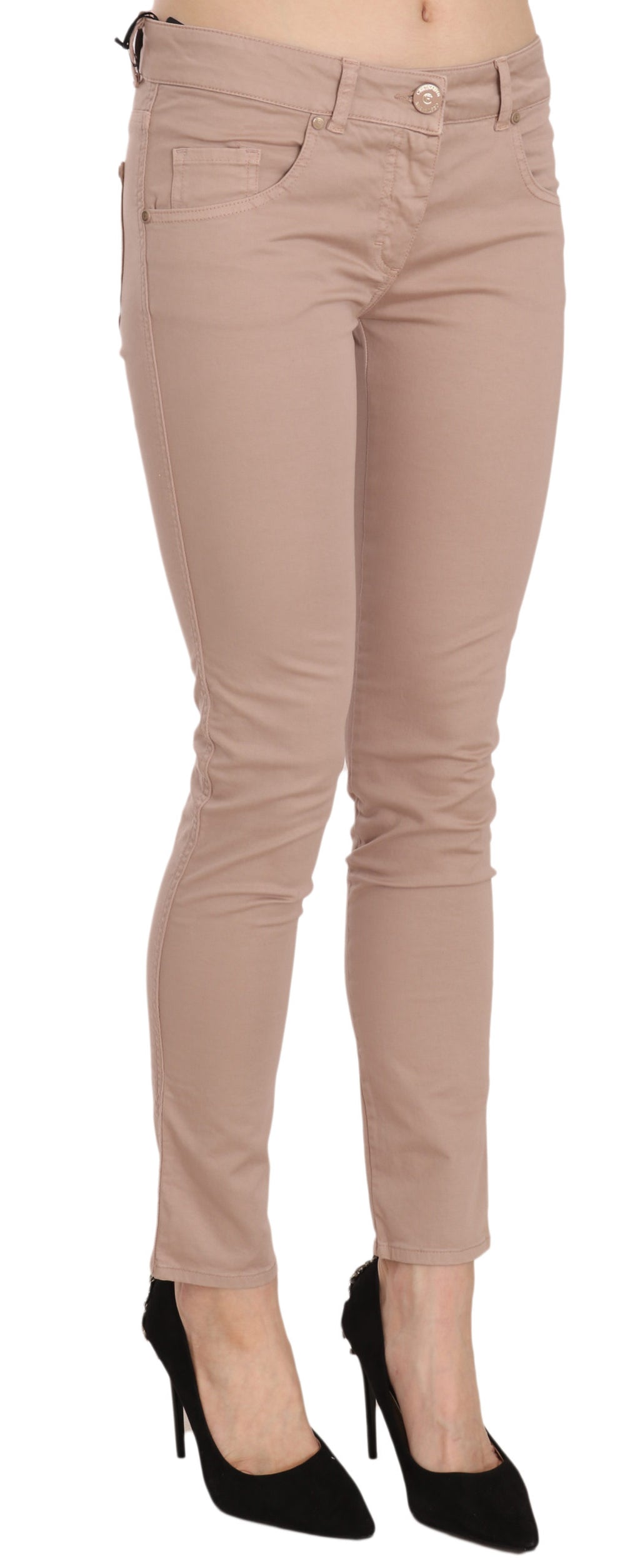 Pantalon slim chic marron CRISTINAEFFE