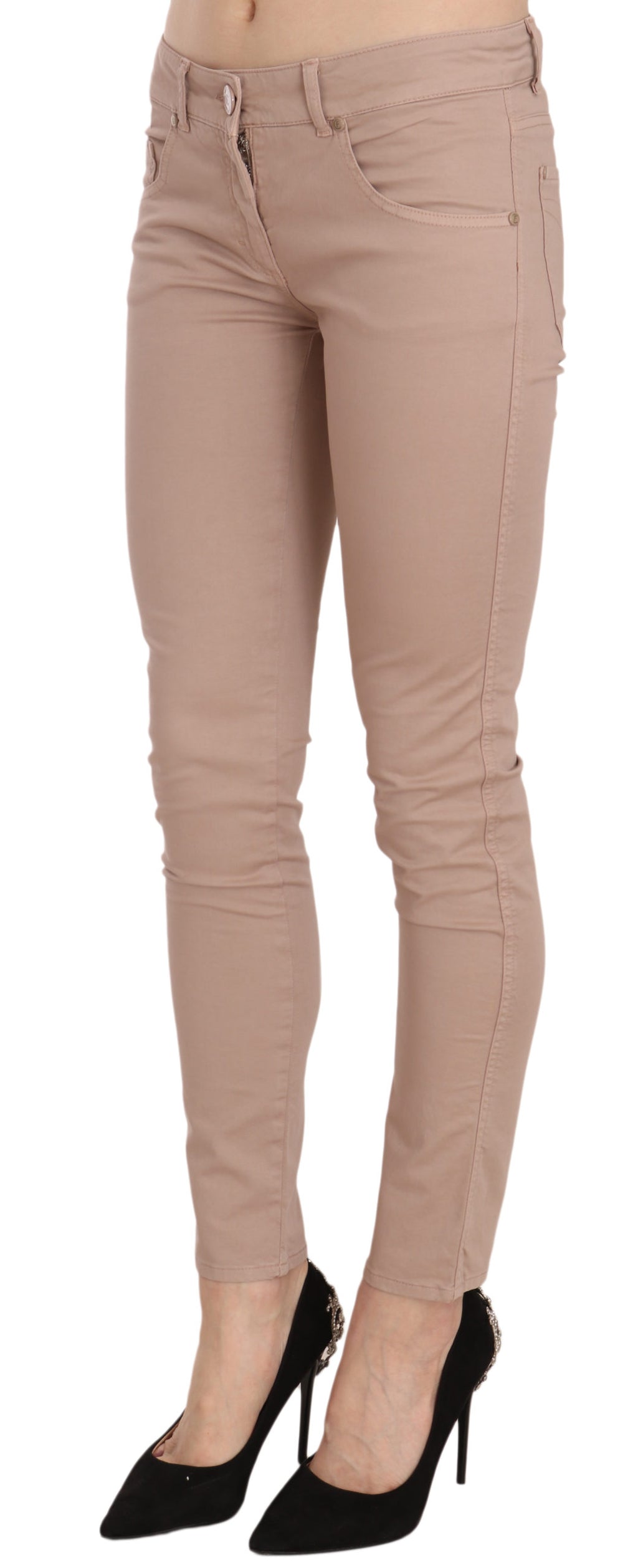 Pantalon slim chic marron CRISTINAEFFE