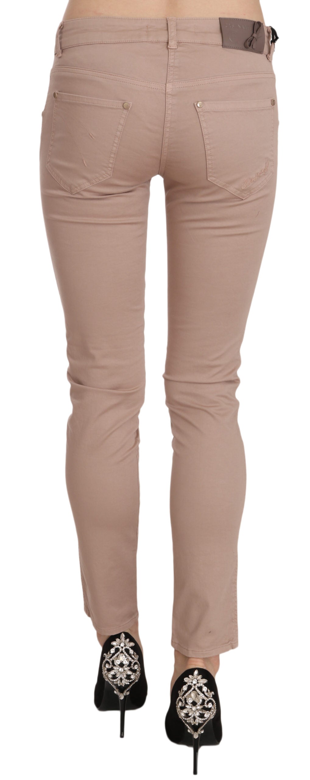 Pantalon slim chic marron CRISTINAEFFE