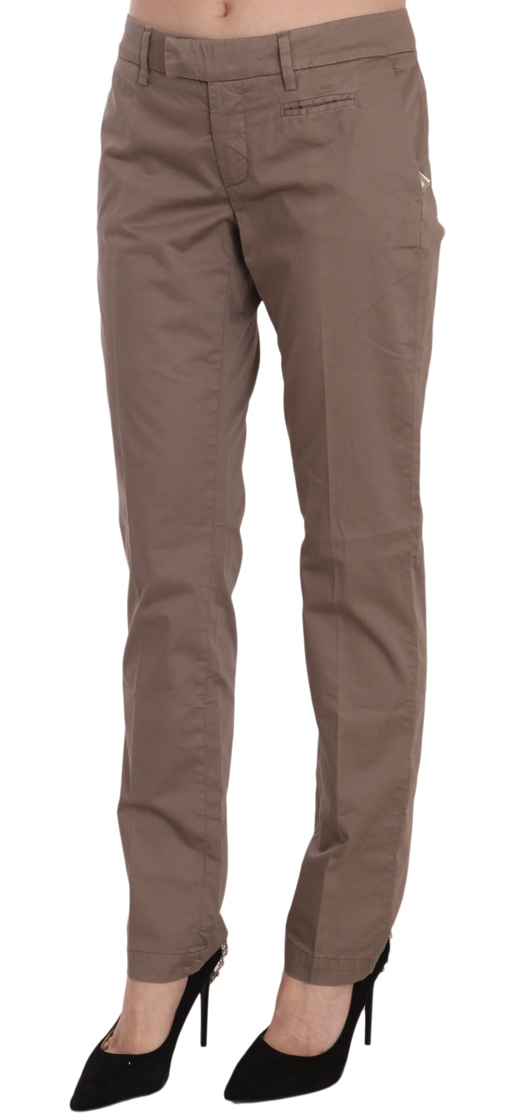 Pantalon droit Dondup Chic Brown