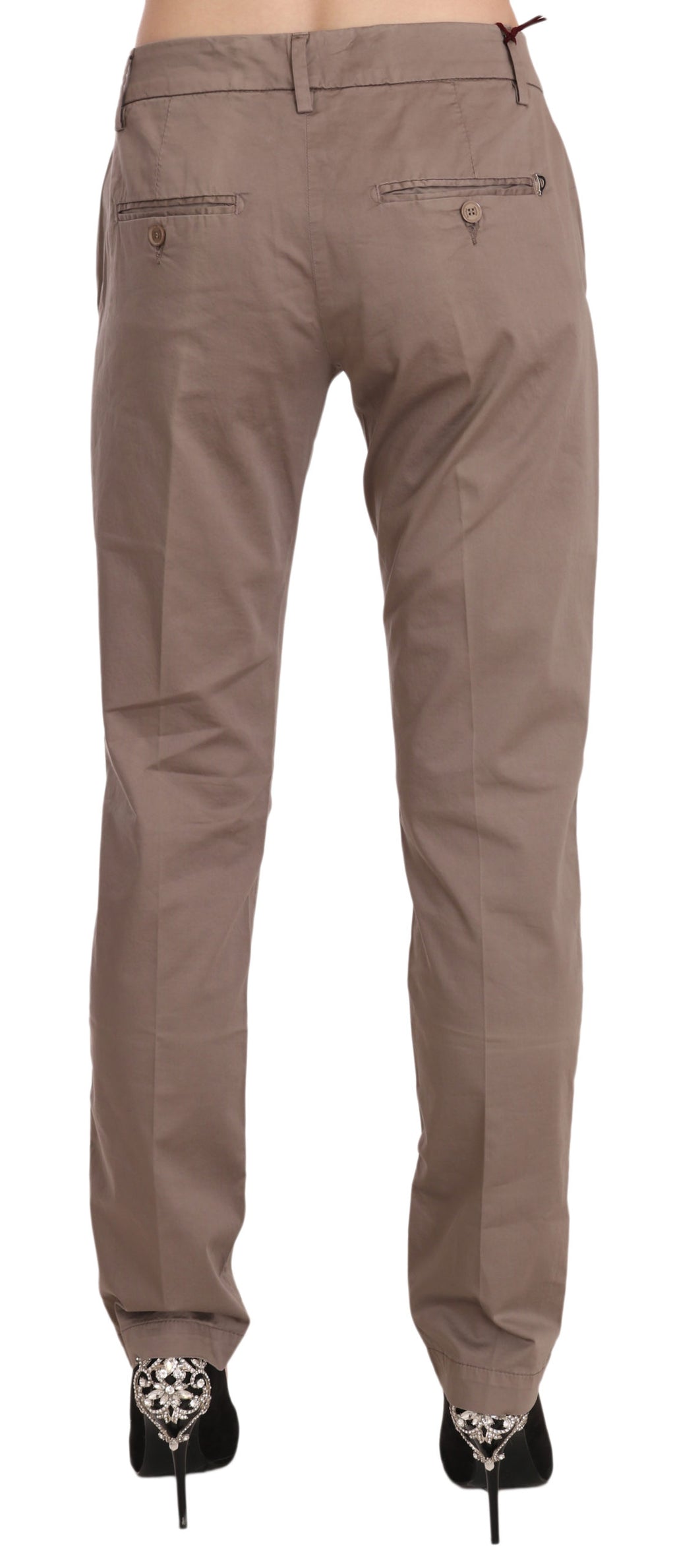 Pantalon droit Dondup Chic Brown