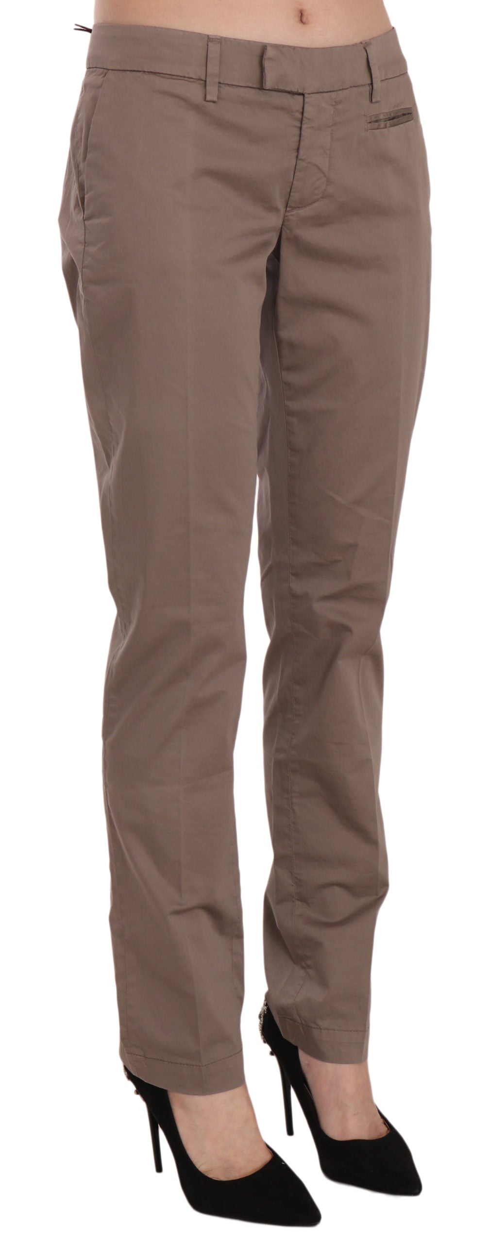Pantalon droit Dondup Chic Brown