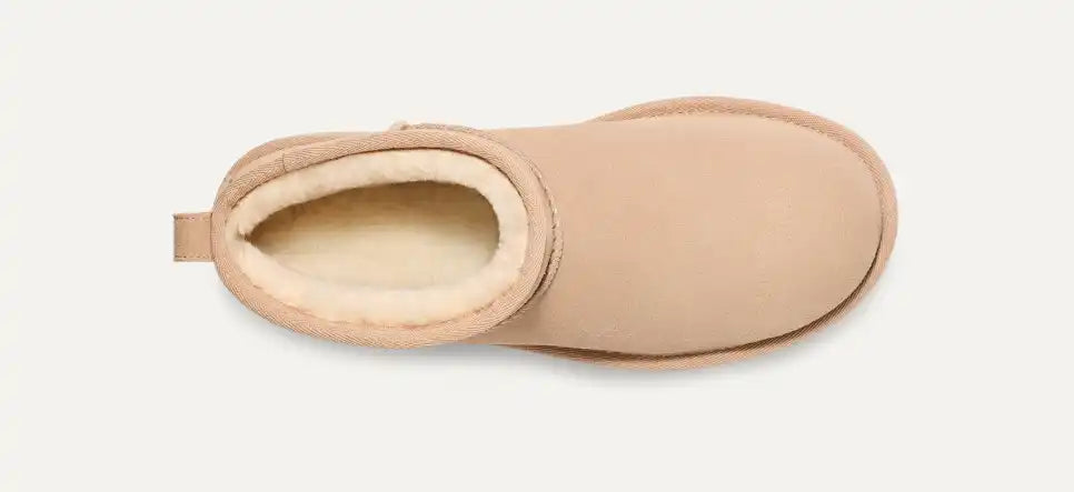 UGG Australia Damen Classic Ultra Mini Plateaustiefel Beige