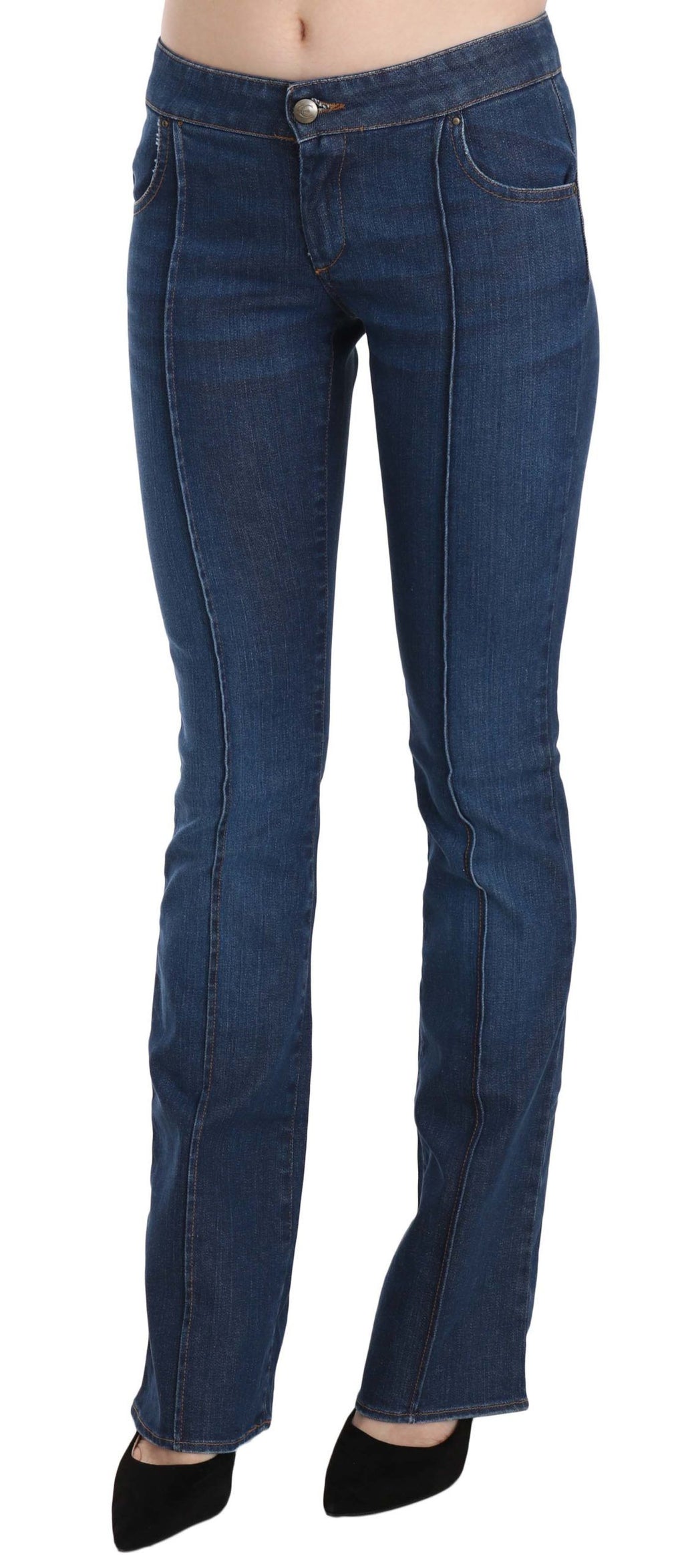 Just Cavalli – Schicke, blau verwaschene Bootcut-Jeans